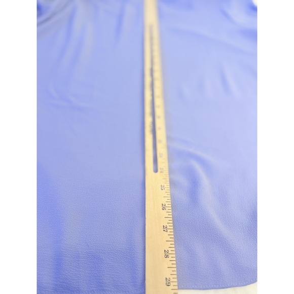 Avenue Womens Light Purple V Neck Grommet Long Sleeve Loose Fit Top 30/32 - Picture 10 of 12